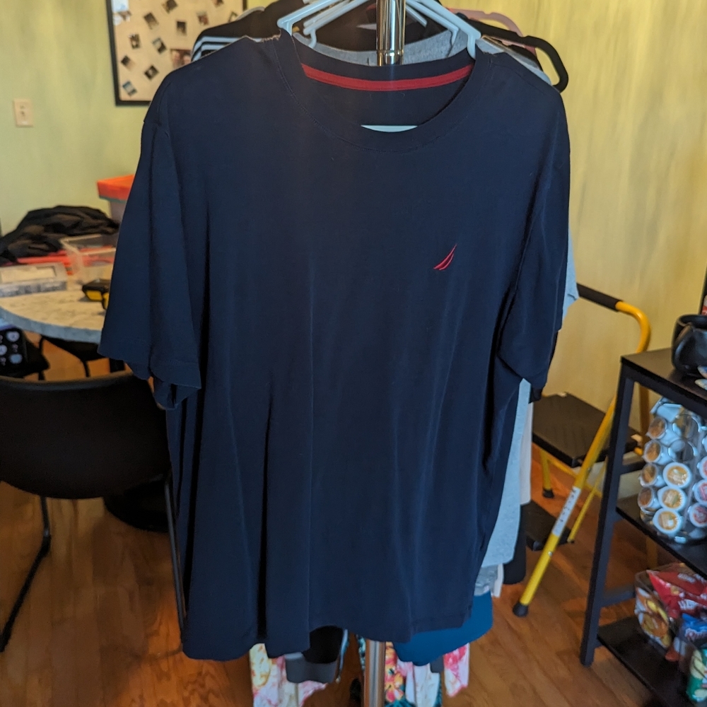 💙Nautica large navy shirt
